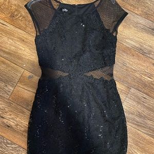 Black lace dress